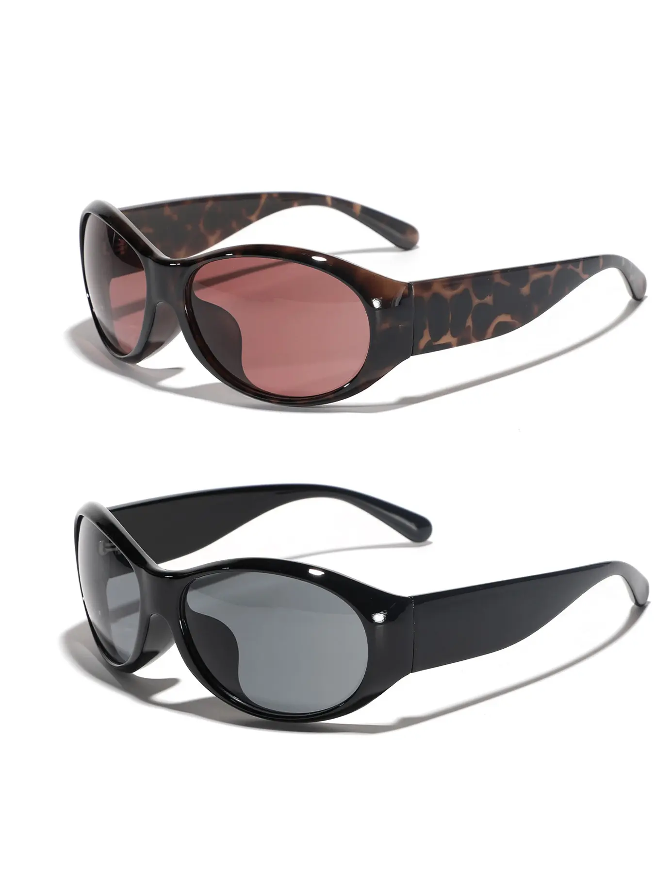 2 Pairs 2026 New Trendy Cool Vintage Sunglasses, Punk Style Unisex Fashion High-End Glasses, Casual All-Season Sun Protection, Polarized Sun Protective Sunglasses Set