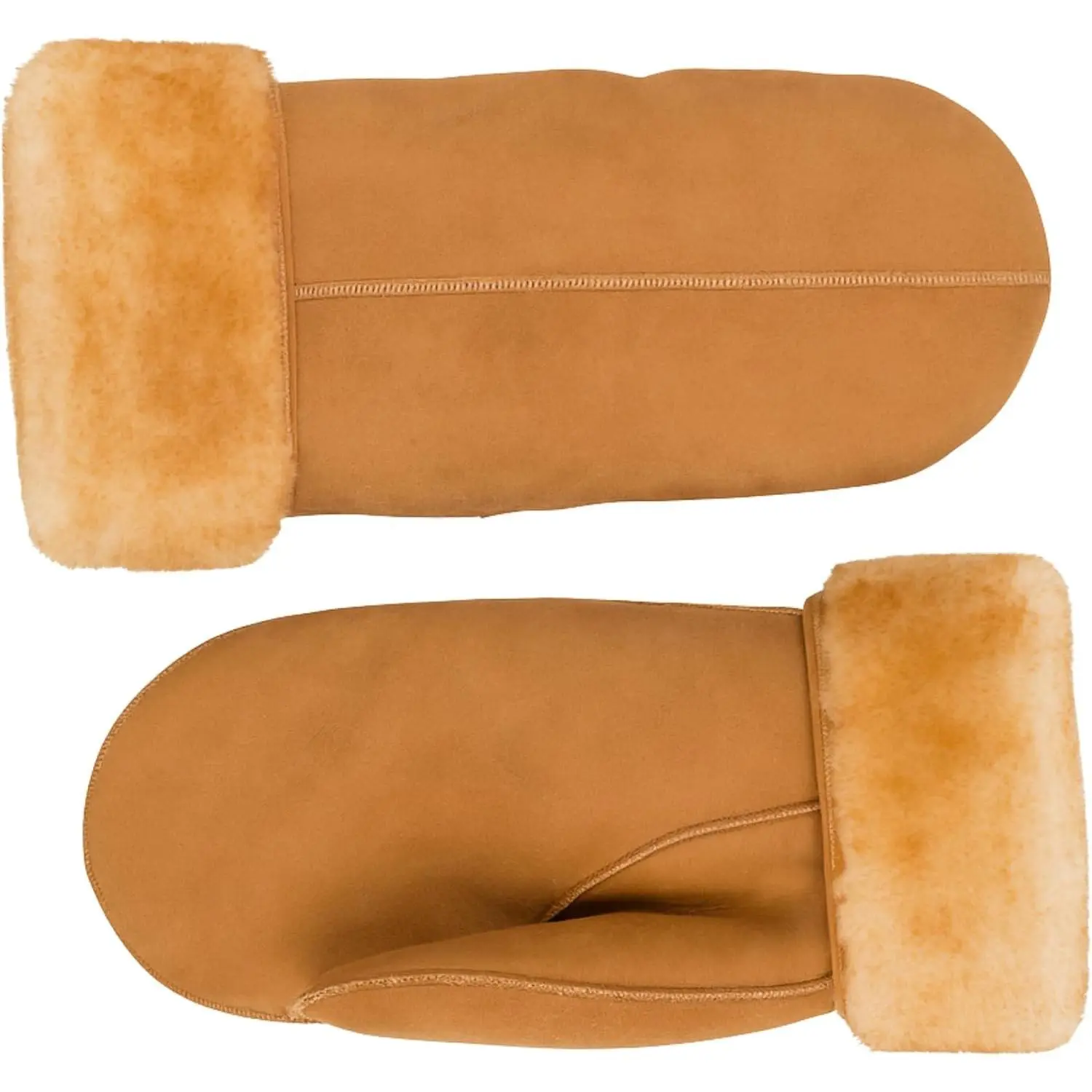 Men's Shearling Fur Mittens – LWG Certified Premium Sheepskin Leather Warm Cold Weather Winter Mittens