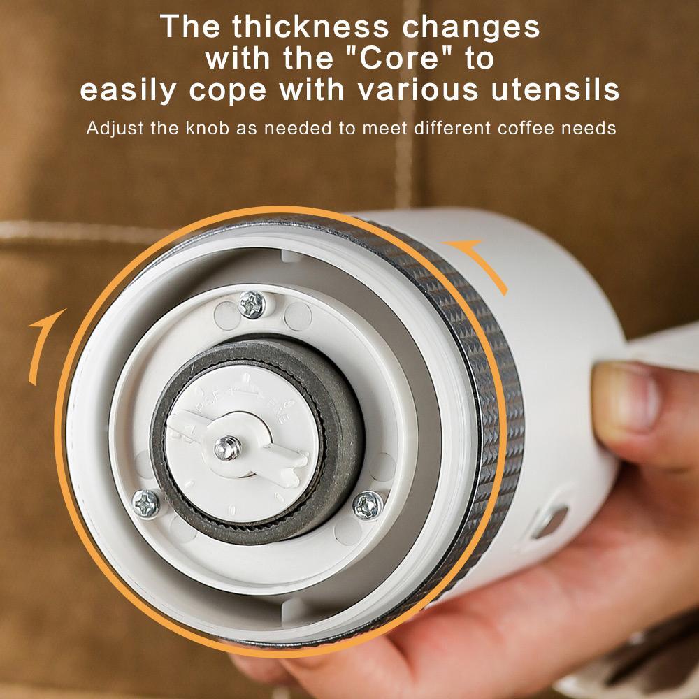 USB Electric Coffee Grinder, Automatic Cone Shaped Coffee Bean Mill, Coffee Grinder for Home Office Coffee Shop, Easy and Effortless Operation