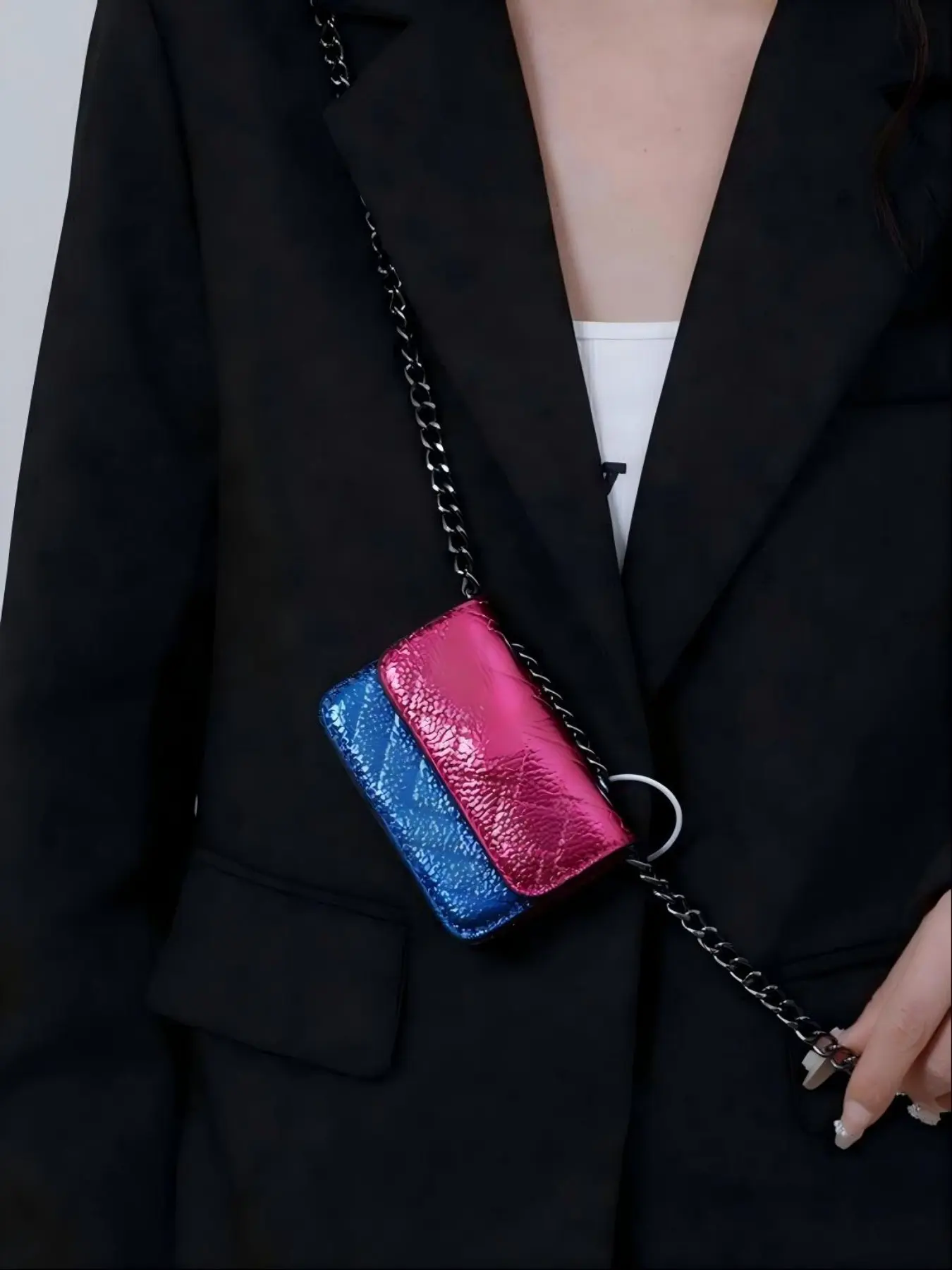 Mini Luxury Chain Crossbody Bag, Magnetic Flap SmallShoulder Purse, Elegant Daily & Party Shoulder Bag, IdealGift for Her, Multi Colors