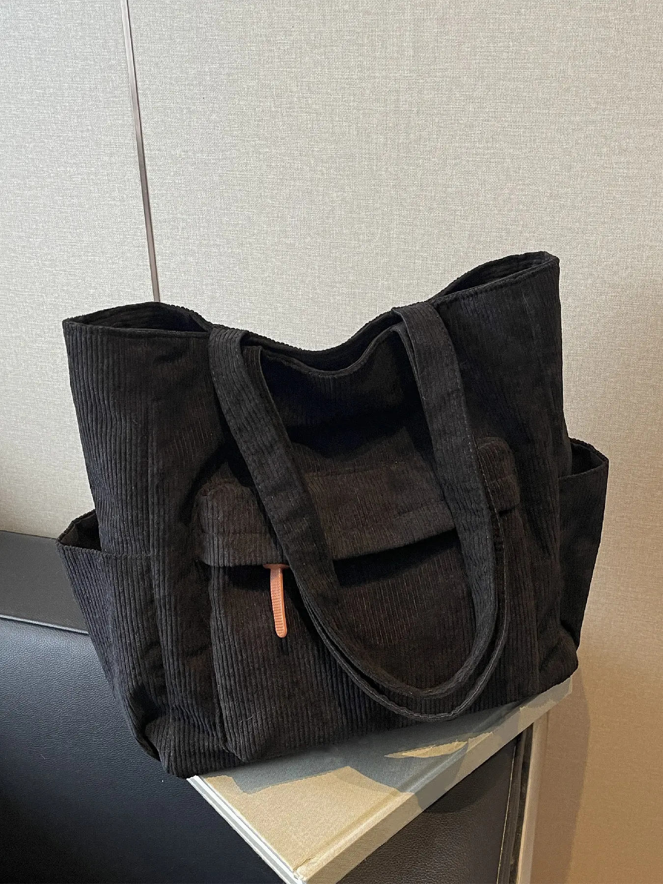 Women's New Large Capacity Tartan Casual Tote Bag, Multi-Pocket Design, Smooth Zipper, Handbag & Shoulder Bag, Ideal for Work & Daily Use