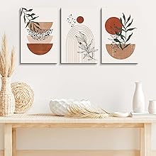 Wall Art Prints, Boho Wall Decor, Abstract Geometric Prints Black Beige Terracotta Minimalist Art, Natural Framed Canvas Prints Artwork For Living Room Bathroom Bedroom Wall Decor Wall Art Prints, Boho Wall Decor, Abstract Geometric Prints Black Beige Terracotta Minimalist Art, Natural Framed Canvas Prints Artwork For Living Room Bathroom Bedroom Wall Decor