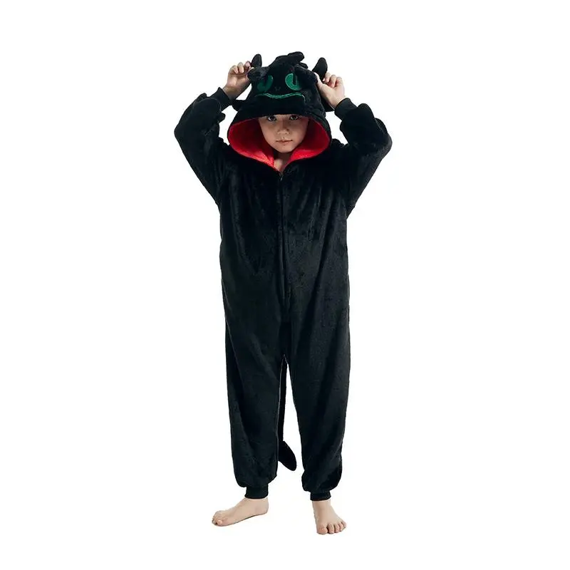 Kids Children Pajamas Toothless how to train your dragon Onesies Girls Boys Animal Cartoon Cosplay Costumes For Halloween