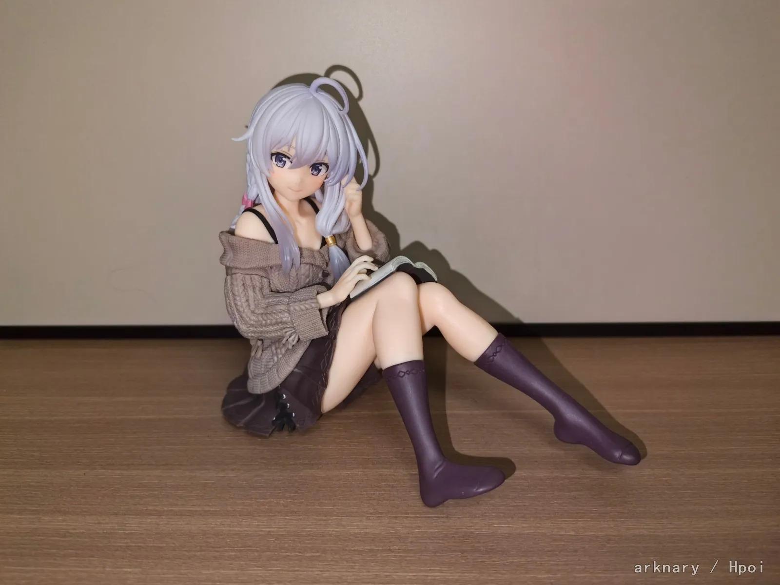 15cm The Journey Of Elaina Anime Figures Gk Model Elaina Sweater Doll Collect Models Action Figure Room Decor Friend Gift Toys