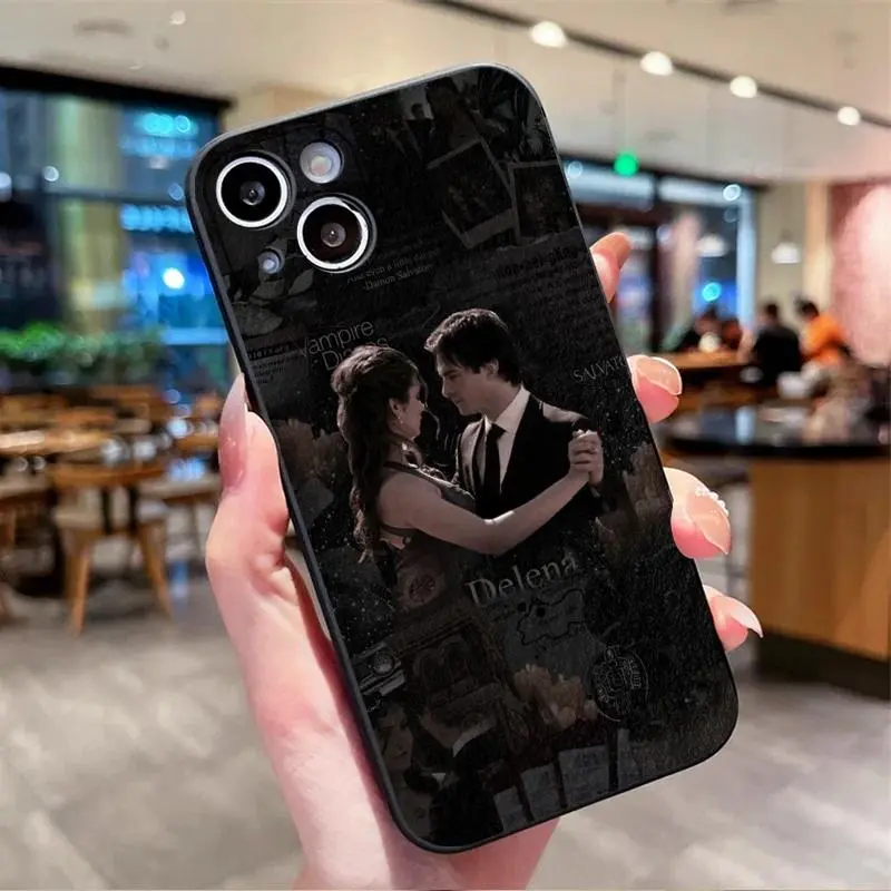 The Vampire Diaries Damon Phone Case For iPhone 17 16 15 11 12 14 13 Pro Max Mini XS XR 7 Plus 16E Air Shockproof Silicone Cover