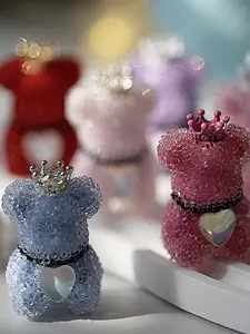 6pcs/set Candy-Colored Cute Rhinestone Bear Heart Moon-Shaped Focal Beads for Pens, Glitter Sparkle Diamond Beads for Jewelry Making,Large Crystal Rhinestone Beads Bulk for Keychain Bracelet Necklace DIY Handmade Crafting