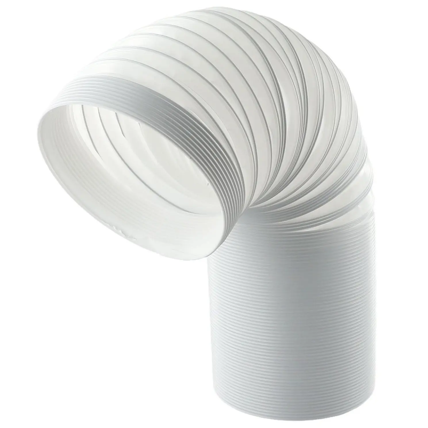 Portable Air Conditioner Vent Hose, 5.9 Inch (150 mm) AC Exhaust Hose Replacement, Steel Wire Reinforced Flexible Vent Tube, Clockwise & Counter-Clockwise, 1.5m & 2m Options, Connector Available, Extension