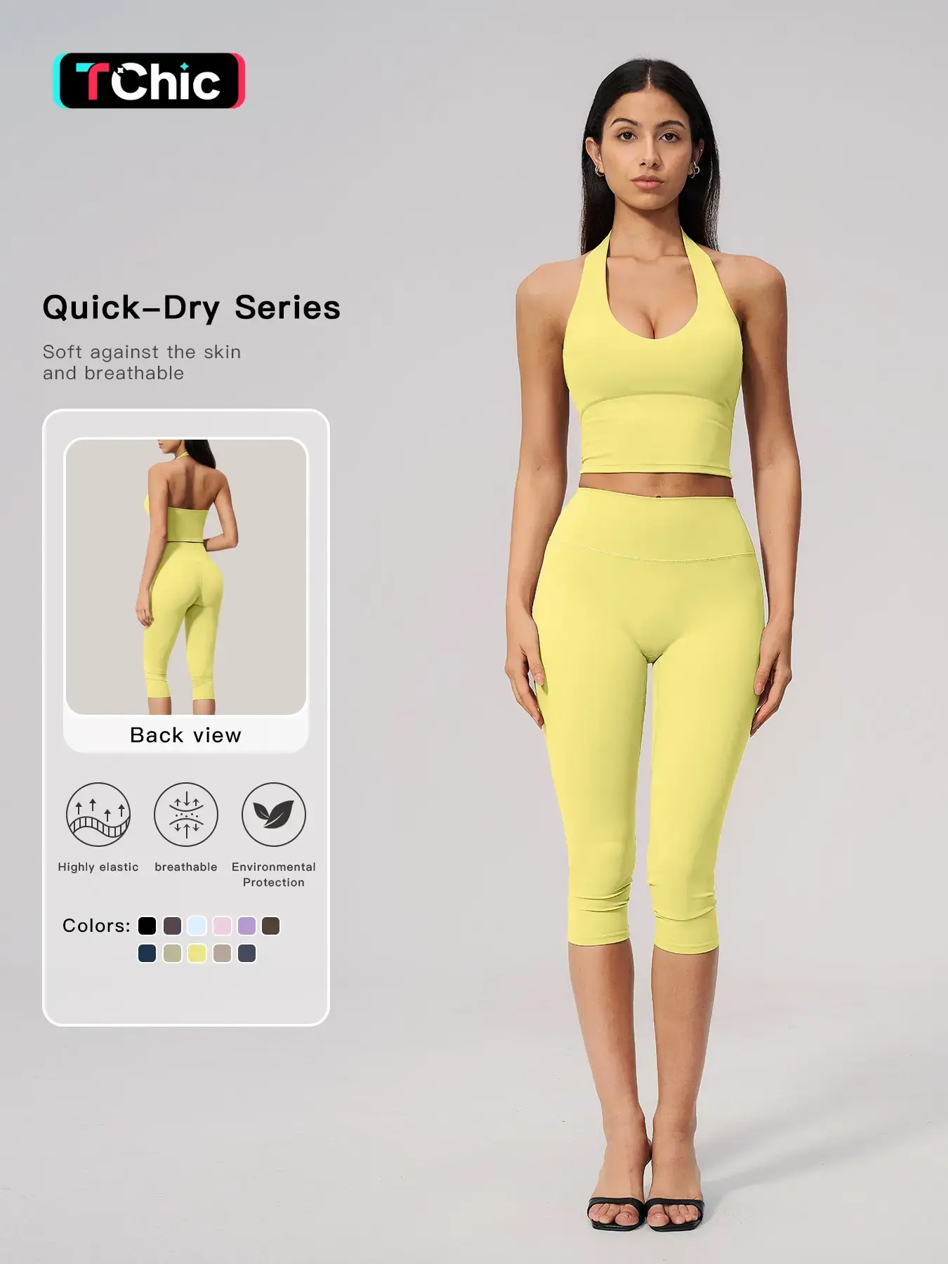 New Women's Yoga Set with Quick-Dry High-Waist Butt-Lifting Waist Trainer, Breathable Fitness Outfit, Athleisure Gym Clothes for Running and Outdoor Sports, Running Outfits, Athletic Clothing Set