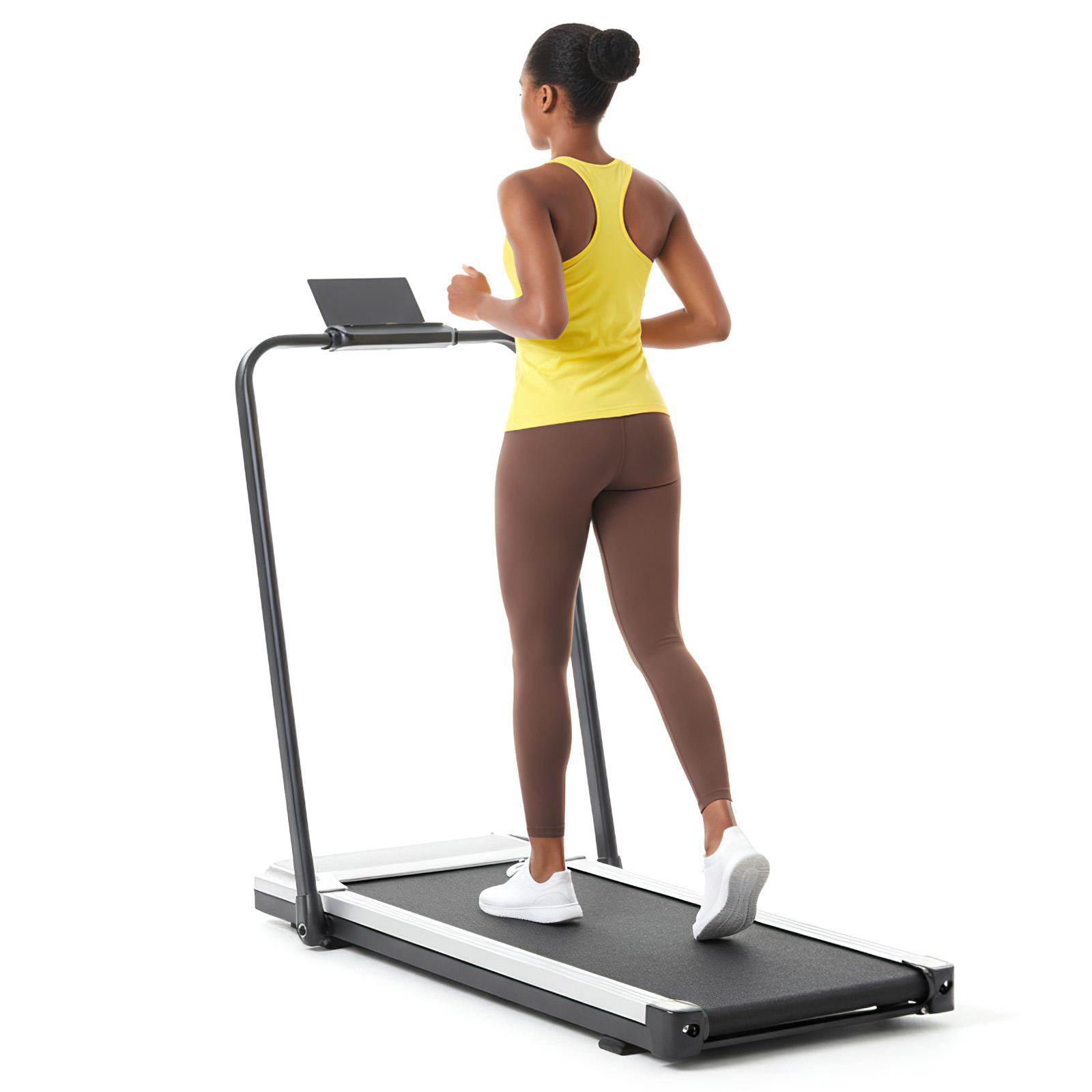 Walking Pad Treadmill, Under Desk Walking Machine with Adjustable Speed Settings, Portable Quiet Compact Treadmill for Home Office Workout