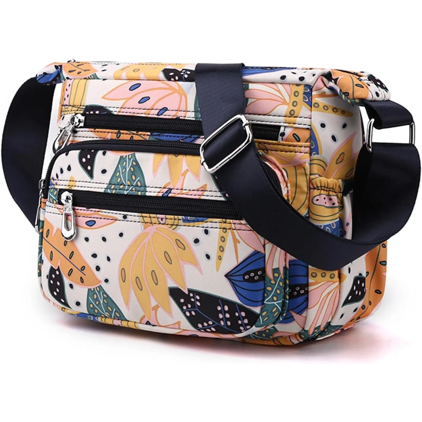 Crossbody Bags for Women, Medium Size  Handbags Satchel Purse with Multi Zipper Pockets