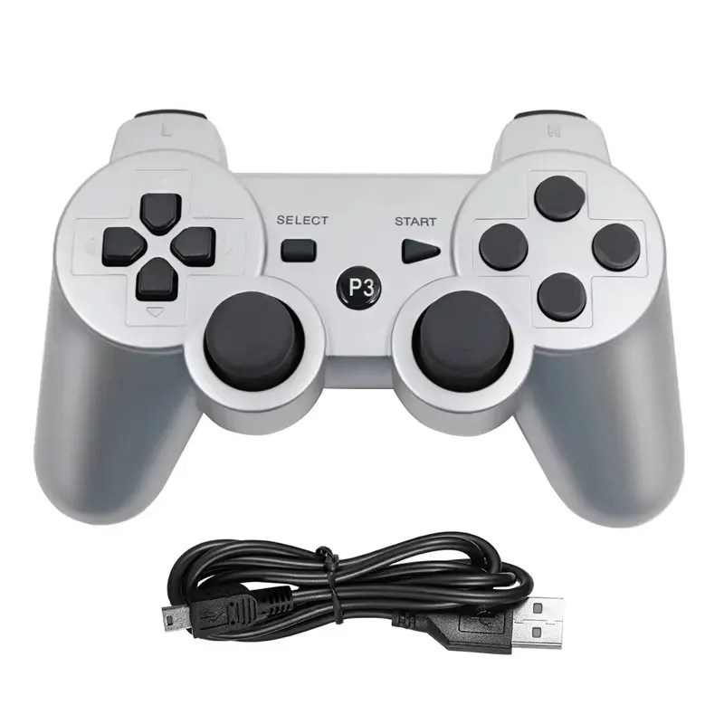 BT Wireless Video Game Handle - Dual Vibration 3D Joystick Controller, Console Accessory for PS3 Users, Gaming Electronics Accessories, Joypad Gaming Console Accessory Playstation Gamepad