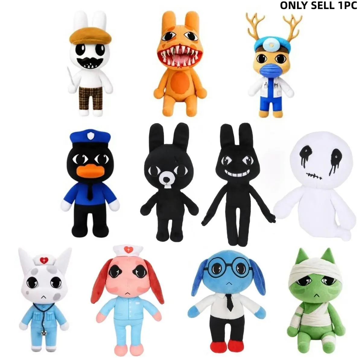 Animal Hospital Horror Game Plush Toys, Creepy Cute Monster Stuffed Dolls, Collectible Gift for Fans, Halloween Decor
