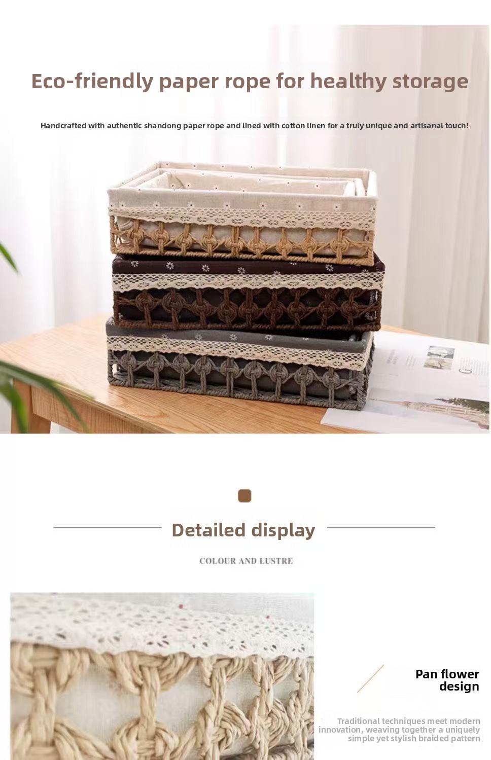 Jewelry storage, stall display, desktop storage box, storage basket, toy and key organizer, living room storage basket