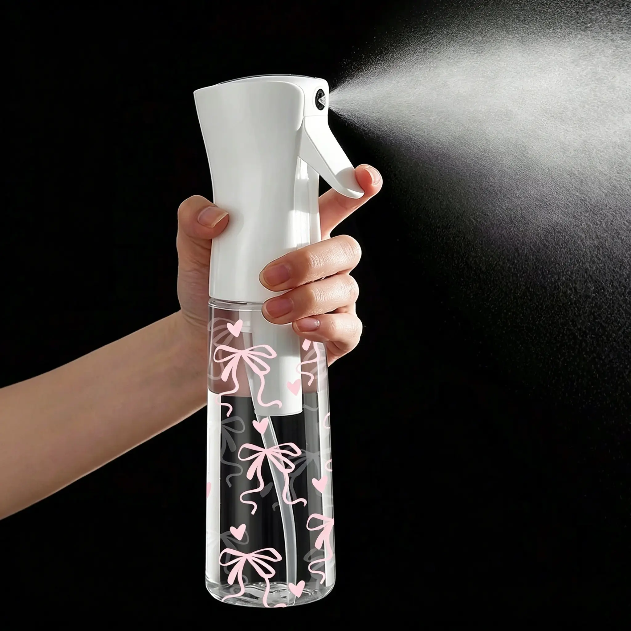 Butterfly Pattern Transparent Pet Reusable Travel Spray Bottle, Multi-Functional Fine Mist Sprayer for Travel, Business, Makeup Removal