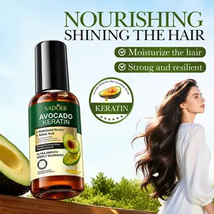Avocado Oil Keratin Shiny Hair Oil, Nourishing Hair Care, Moisturizing & Strengthening Formula, Ideal for All Hair Types
