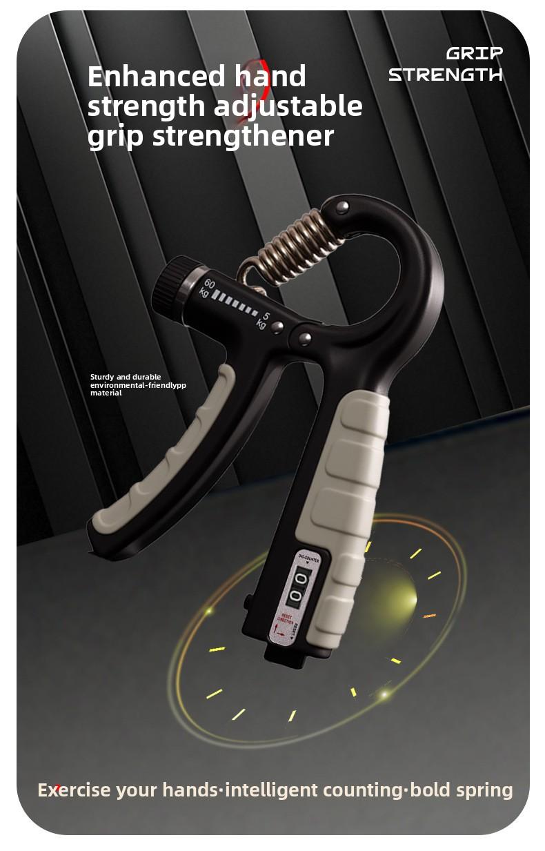 Adjustable R-Type Grip Strength Trainer – Digital Counter, Hand & Wrist Builder
