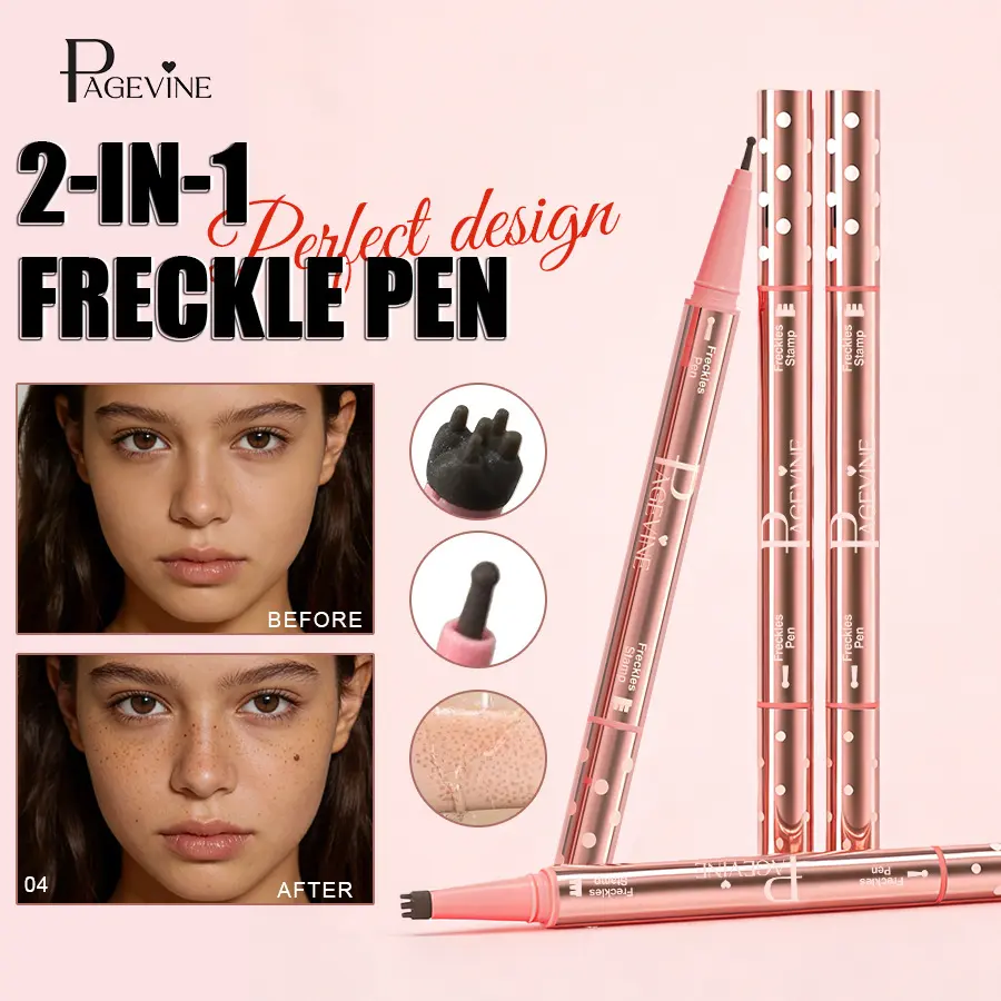 Native Freckle and Mole Pen, Natural Color Rendering, Not Easy To Smudge, Double Headed American Wild Freckle Pen, Double Headed Freckle Pen