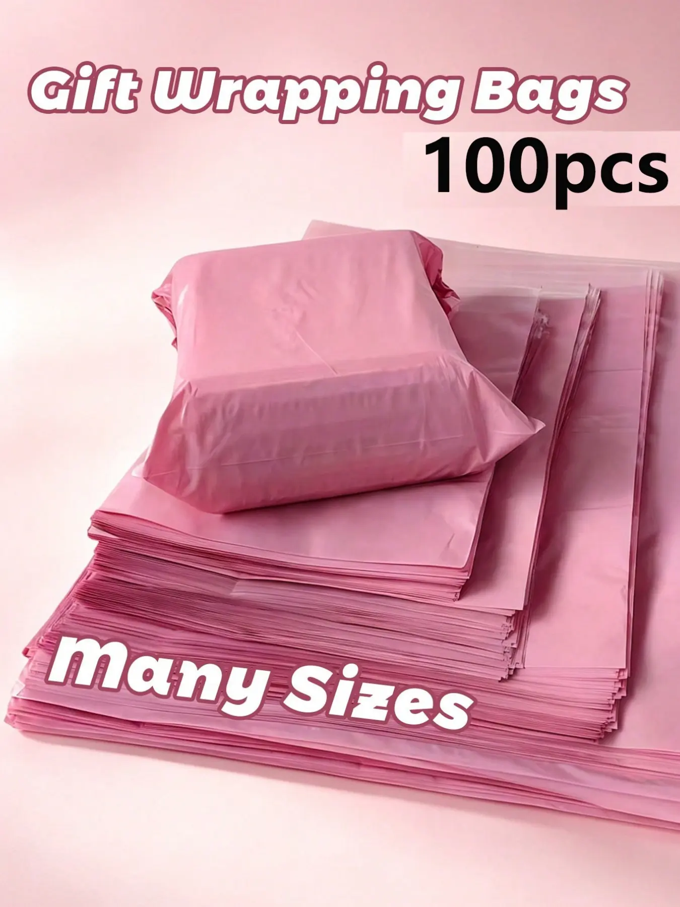 100pcs Packaging Bags, Self-Seal, Reinforced Edges, Multi-Purpose, Ideal for Large Items, Clothing, Business Transport, School Office Gifts