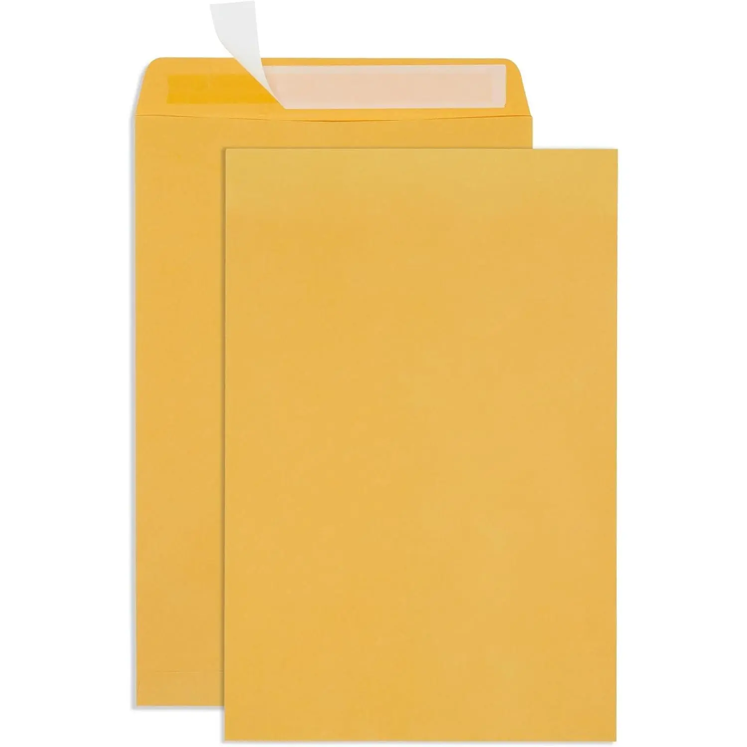 Large Envelopes 12x15, Large Mailing Envelopes 12x15 for Documents, Self Seal 12x15.5, Thick 28lb Kraft Paper, 50 Manilla Mailers