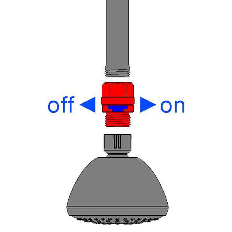 Bathroom 3-Way Diverter Socket - Faucet, Overhead Shower, and Shower Arm 3-Way Splitter & Mounting Adapter
