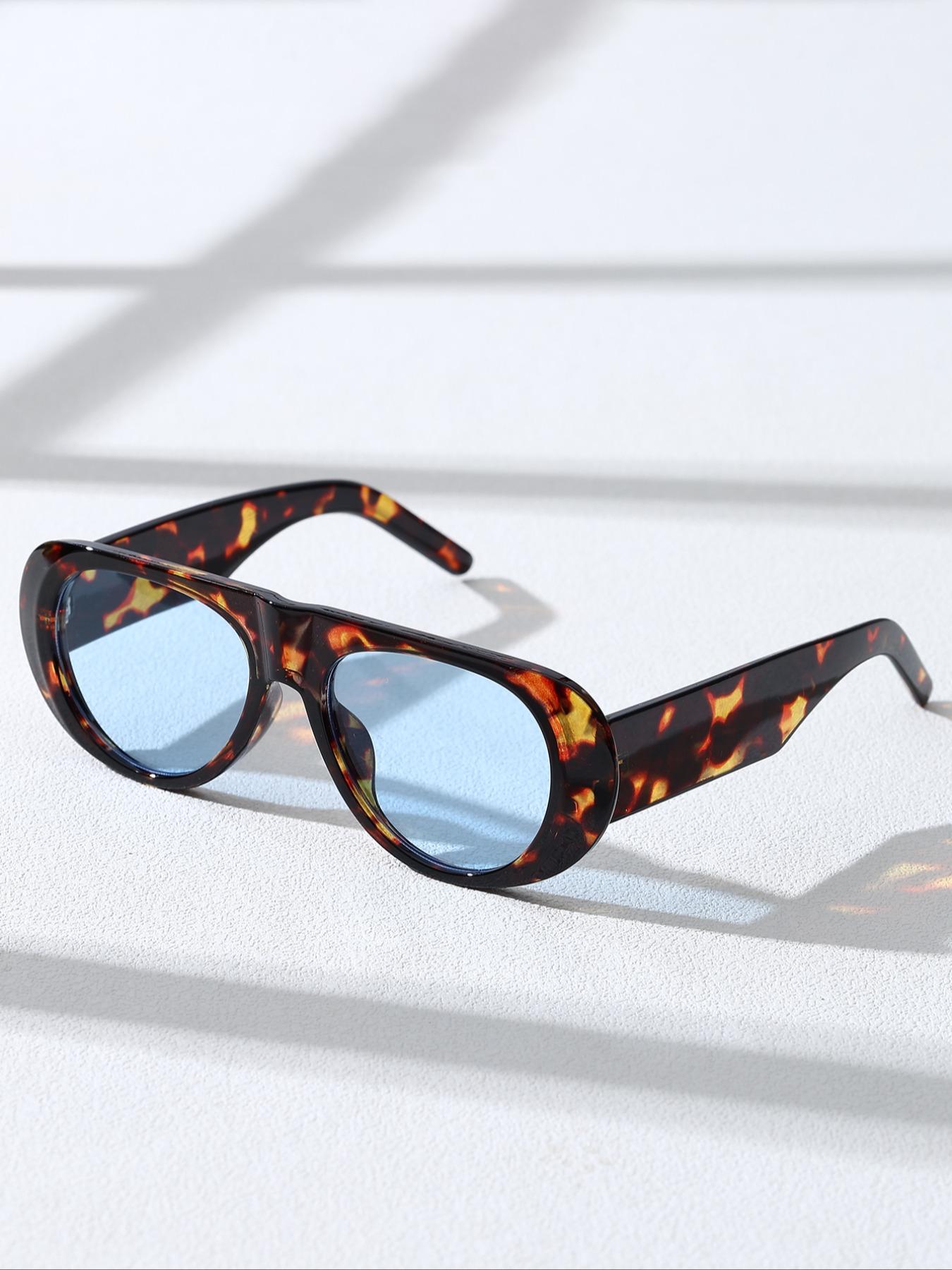 Unisex Vintage Style Sunglasses, Classic Shades, Summer Trendy Casual Sunglasses for Everyday Use, Fashion Sunglasses for Outdoor Activities