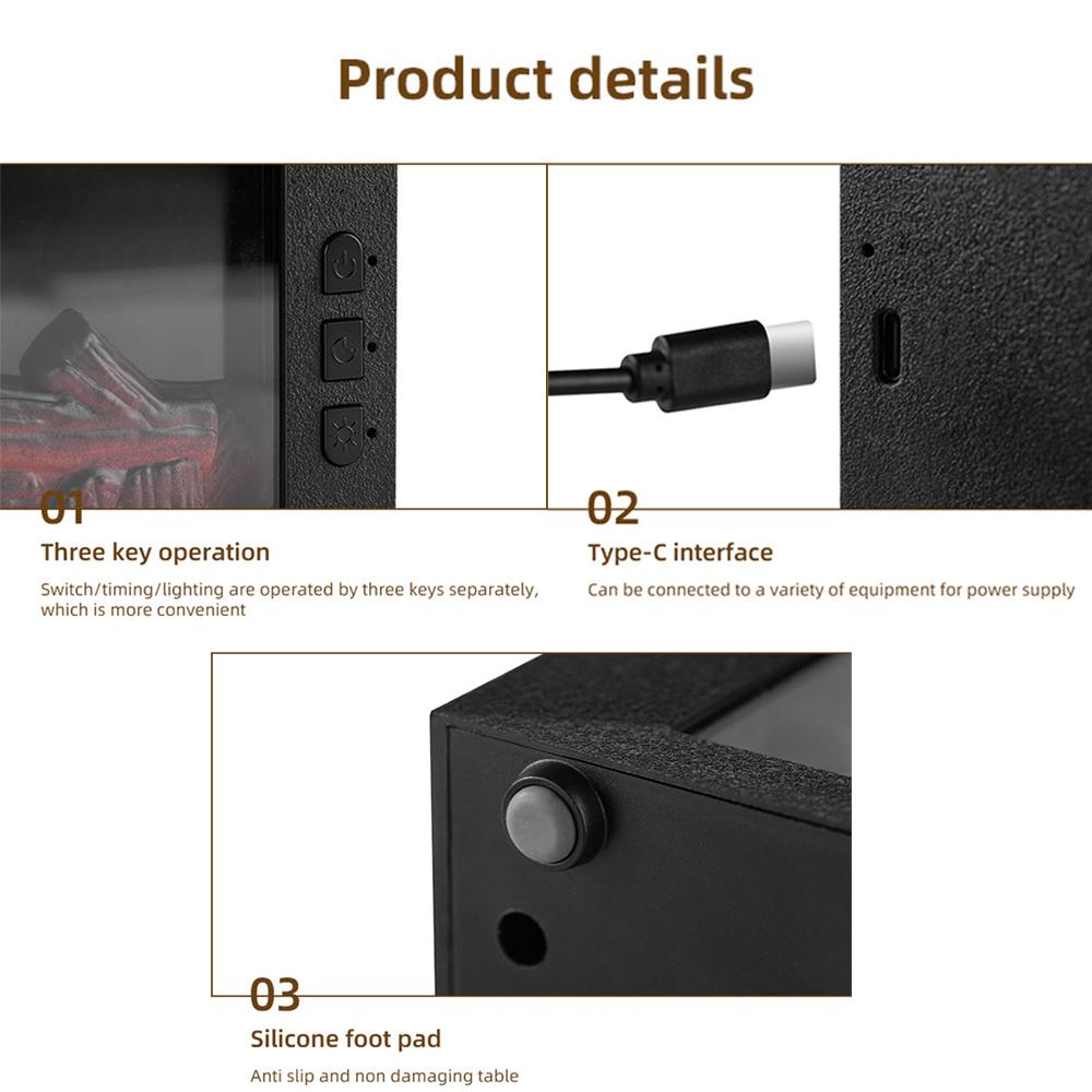 Air Humidifier Essential Oil Diffuser Flame Aroma Humidifier Home Room Fragrance Diffuser with Night Light Aromatherapy Diffuser auto-off protection bourbon  humidifier