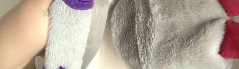 Digimon Adventure Gabumon Hat Anime Peripheral Plush Toy Cos Anime Figure Two-dimensional Cartoon Kawaii Scarf Gloves Gift