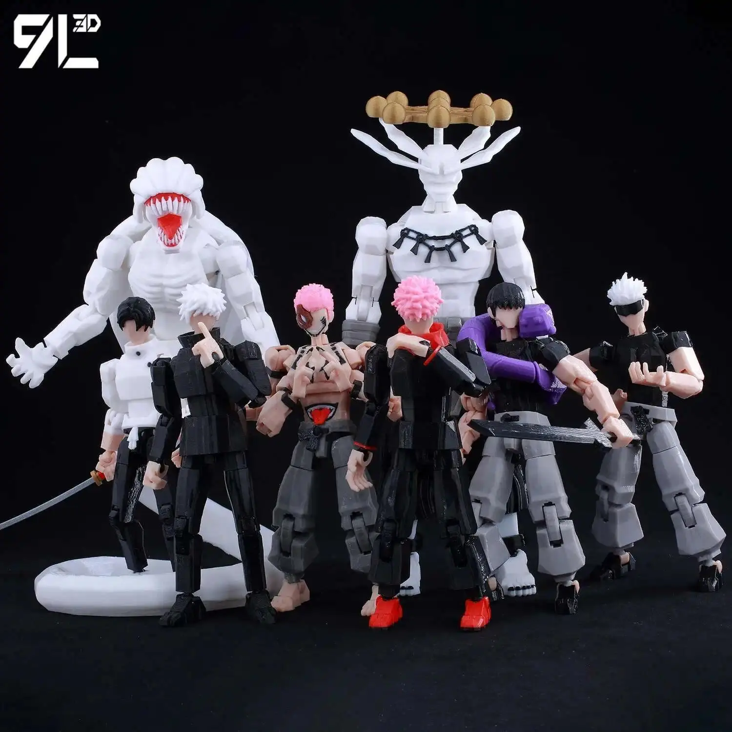 2026 new hot item 9L3D Printed Jujutsu Kaisen Mahoraga Figure Dummy13 Lucky13 Multi-Jointed Poseable Anime Model Collectible Toy Gift