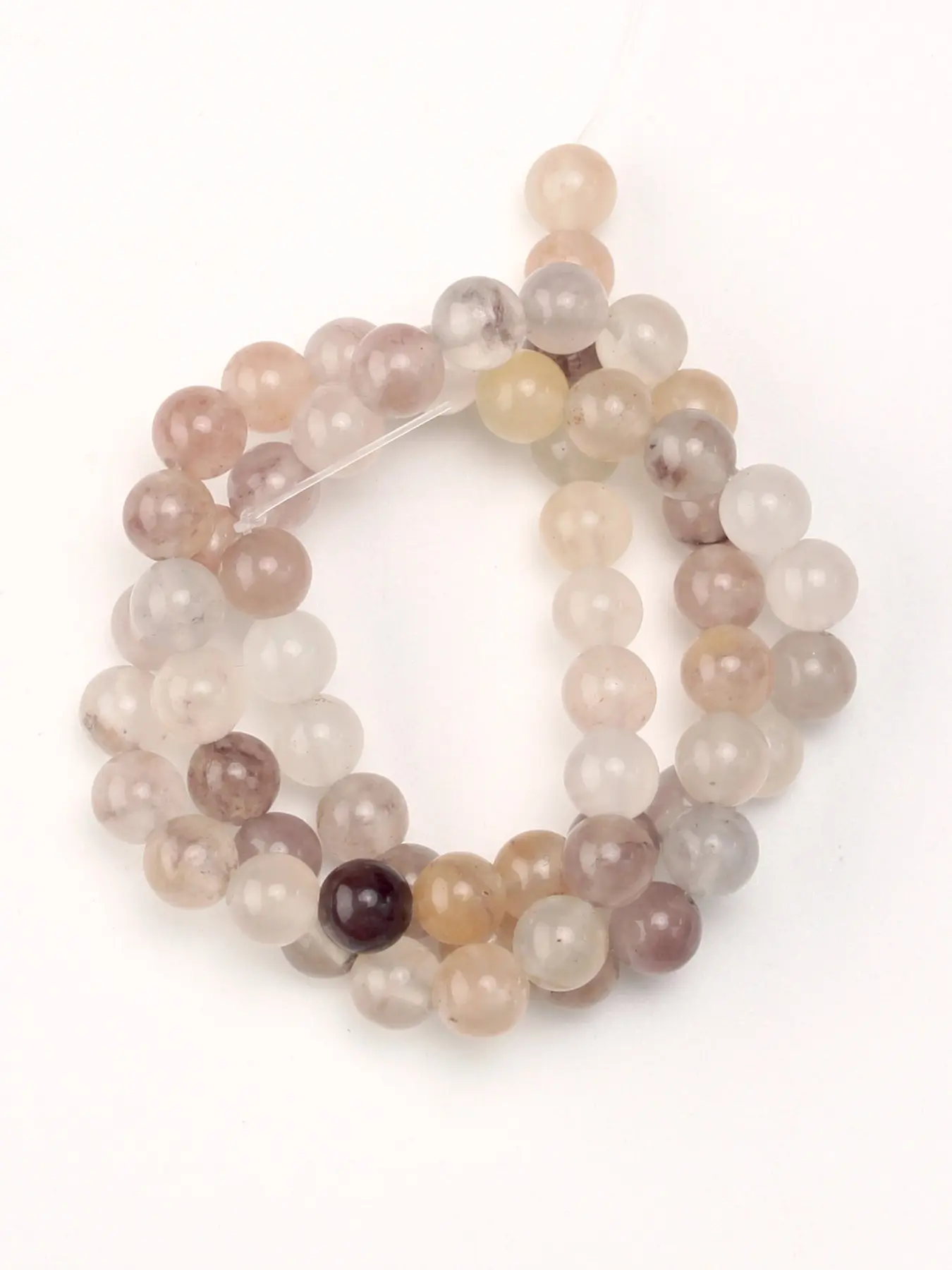Lavender Quartz Natural Quartz Beads - 4/6/8/10mm Healing crystals Round Loose Beads for jewelry making, DIY bracelets, necklaces, mobile phone charms, Christmas gift accessories, 15-inch strand