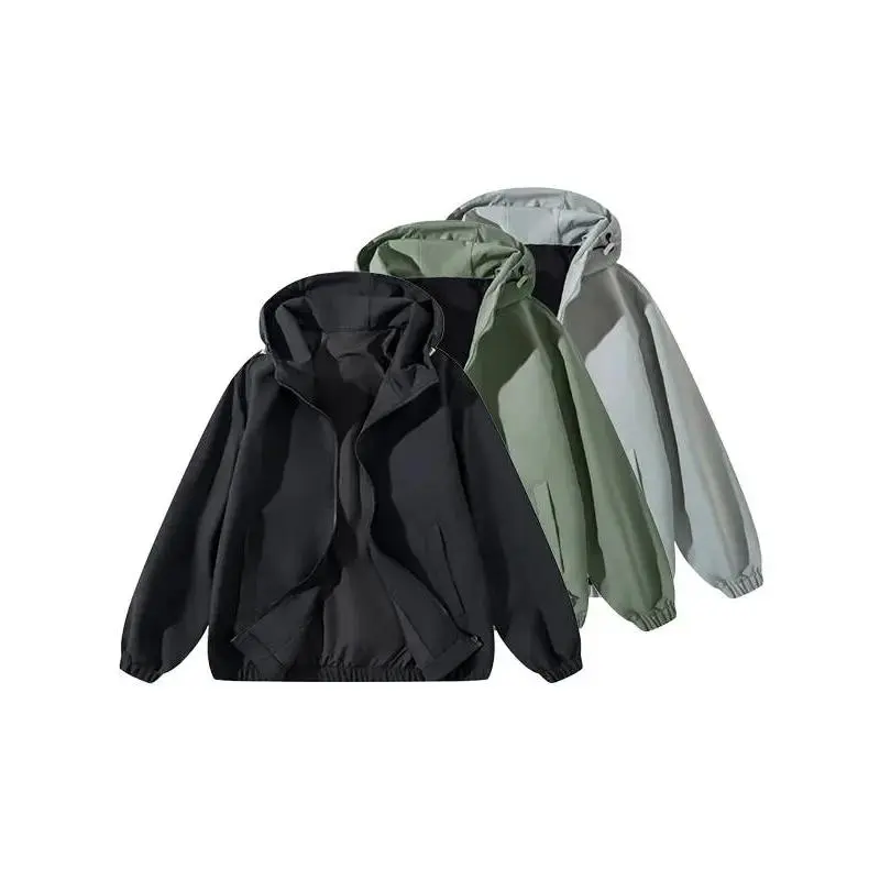 2026 Zip Up Jackets Vintage Washed Coat Streetwear Hoodies Unisex Soft Material Casual Fashion Tops Men Day Womenswear