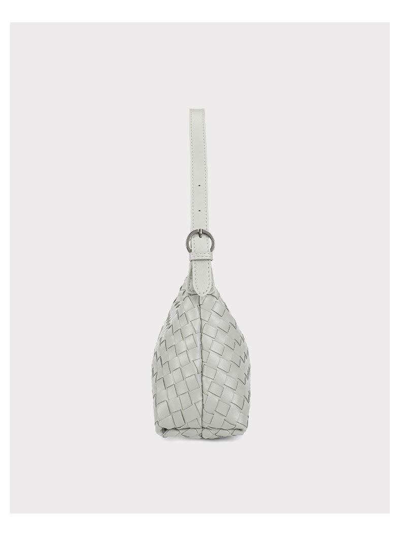 LUNÉ KVI Light Luxury Minimalist Handwoven Crossbody Bag for Women, Versatile and Elegant Crossbody Bag, Exquisite and Fashionable Half-Moon Shoulder Bag