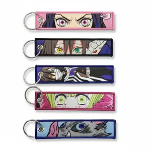 Demon Slayer Embroidered Keychains (Double-Sided Design)