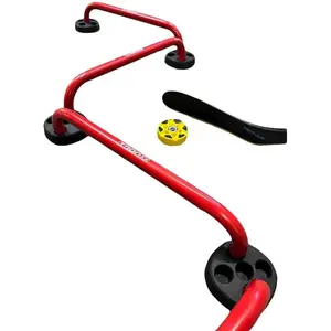 Adjustable Stickhandling Aid Edge Dangler - Steel Hockey Trainer for On or Off Ice - Improve Puck Control & Coordination - Kids & Adult