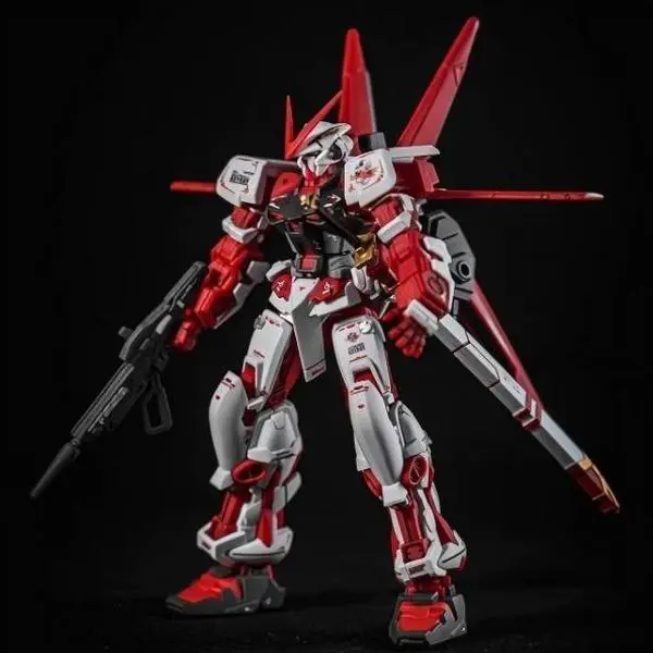 HG 1/144 Astray Red Frame Red-White Gradient Assembly Plastic Gundam Model Kit - Comics & Video Games Themed Collectible, 12 Years Above Science Toy for Children Development, House Decoration Gift, Fantasy & Sci-Fi