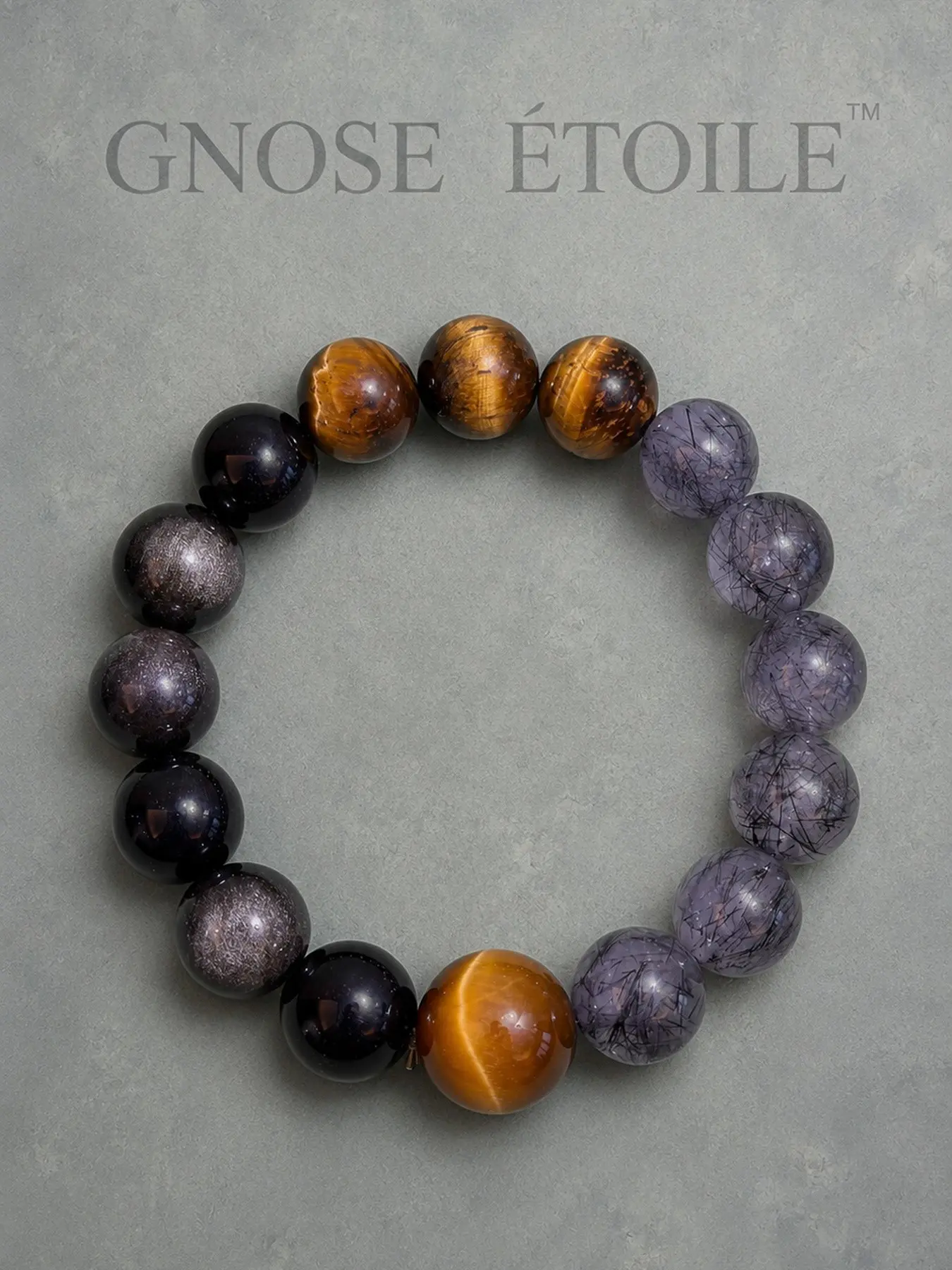<Astral Glint>Natural crystal and ore bracelets