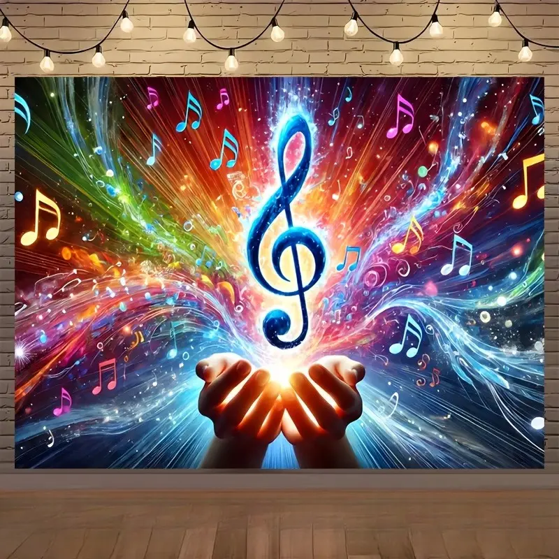 Versatile Polyester Party Backdrop, Decorative Fabric Tapestry for Photography, Live Streaming Background, Indoor Outdoor Events, Home Decor and Celebrations