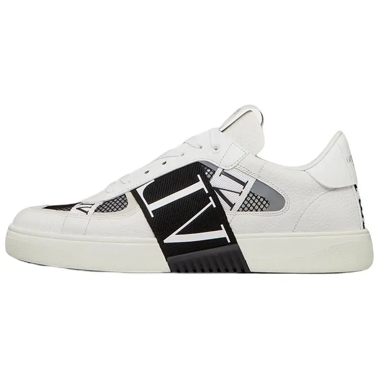 Valentino VL7N Men's Fashion Sneakers: Fabric-Leather Upper with Calfskin Trim and Mesh Panels Verifiable, with credentials and supporting global authentication
