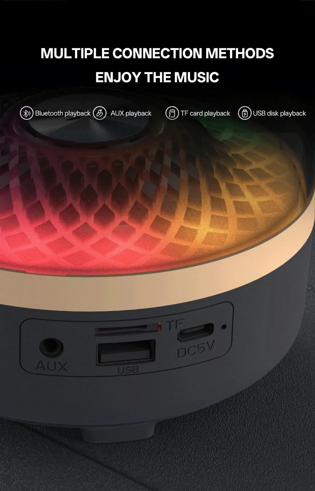 glass speakers Bluetooth Soundbar With Breathing Lamp Subwoofer Hi-Fi Stereo Sound For Gaming Room Home Theater Decoration