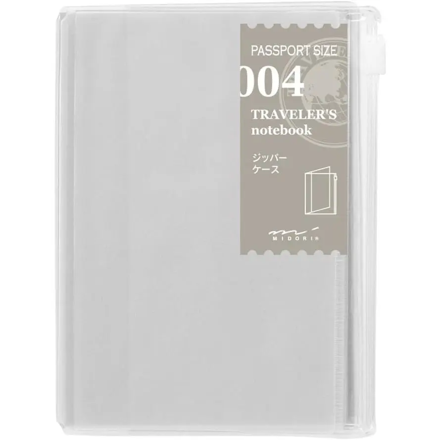 Midori Traveler's Notebook (Refill 004) Zipper Case Passport Size