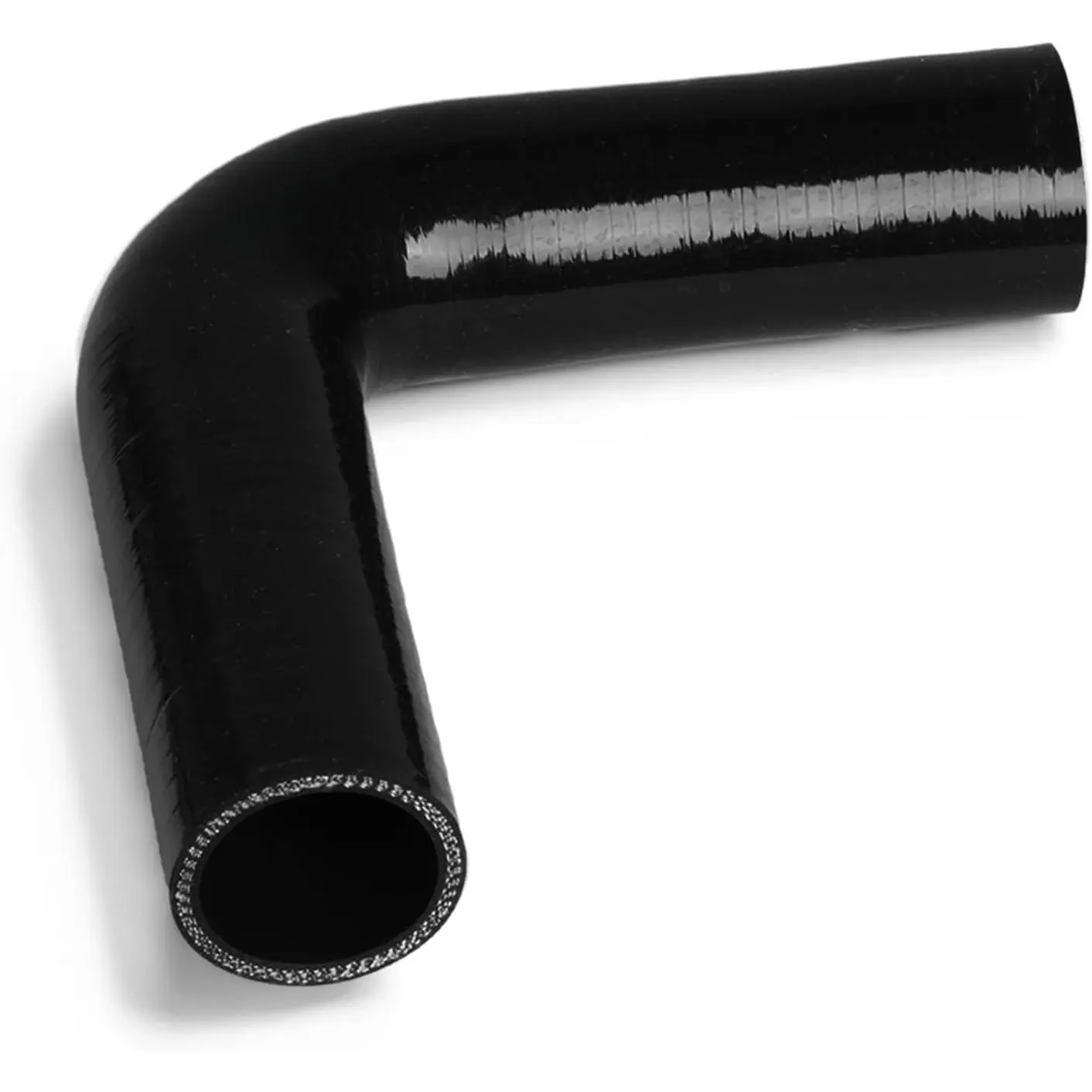 3" ID 90  Radiator Coolant Air Hose, Length 5.9”  Coupler Industrial Hydraulic Hose,Turbo Pipe Elbow  Radiator Hose (Black)