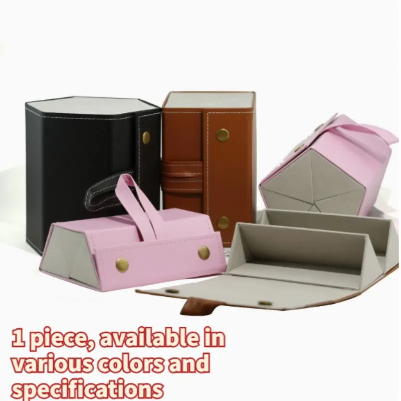 Portable Foldable Multi-Layer Sunglasses Case, Multifunctional Jewelry Storage Box, Creative High-End PU Leather Eyewear Case, Portable Sunglasses Organizer, Eye Glass Holder