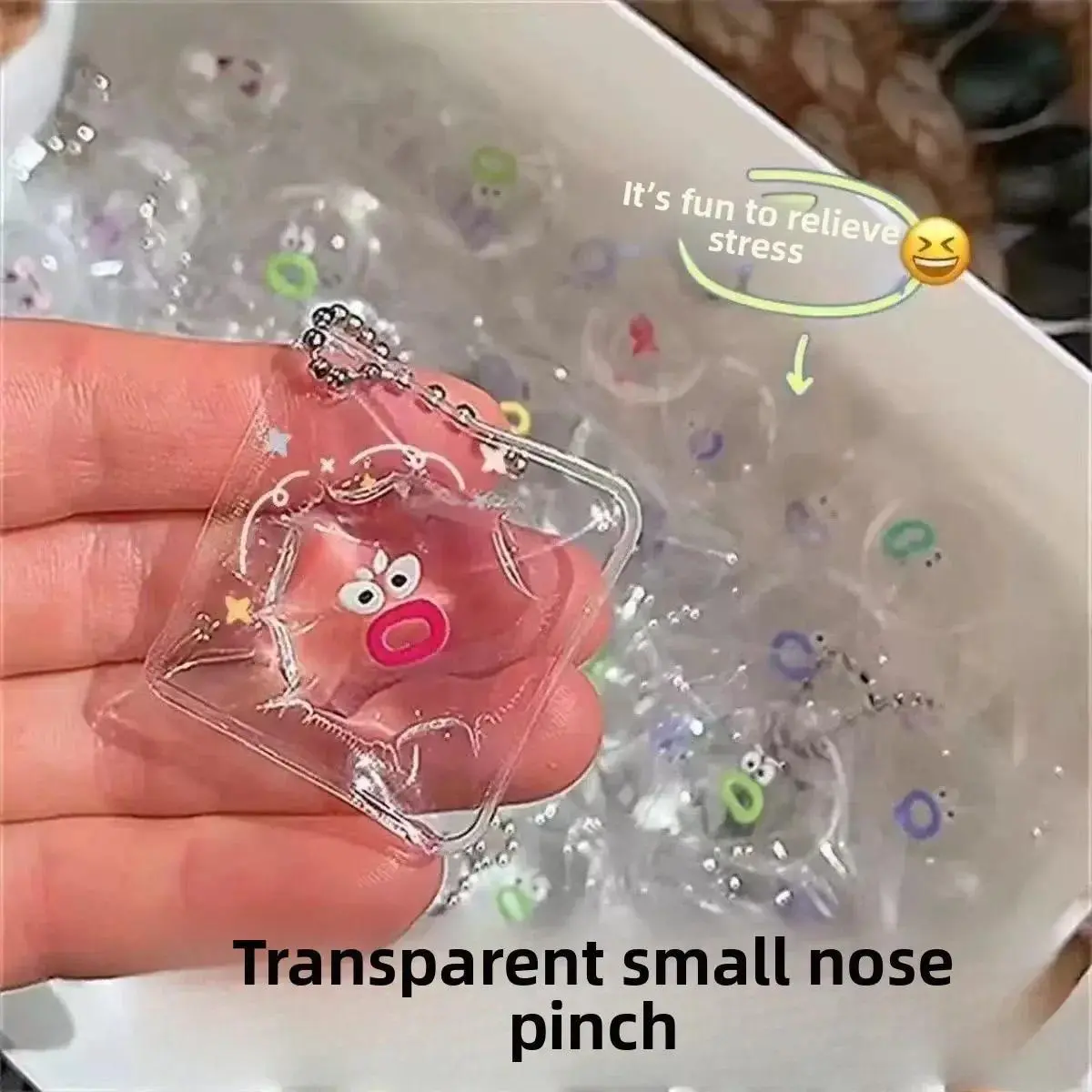 Mini Transparent Cartoon Doll Stress Relief Toy - BPA-Free, Latex-Free, Unisex Soft Slow-Rebound Sticky Squishy, Comics, Japanese Anime, Video Games Themed Science Fidget Toy for Sports & Memory Training, Ages 12+, Oddly Satisfying