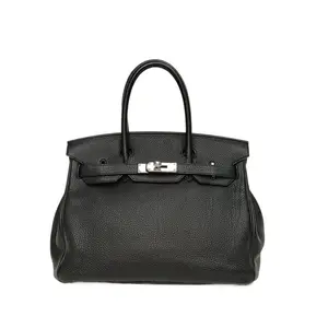 Pre-owned HERMÈS HERMES Birkin 30 Noir(89) Togo Leather P206941218