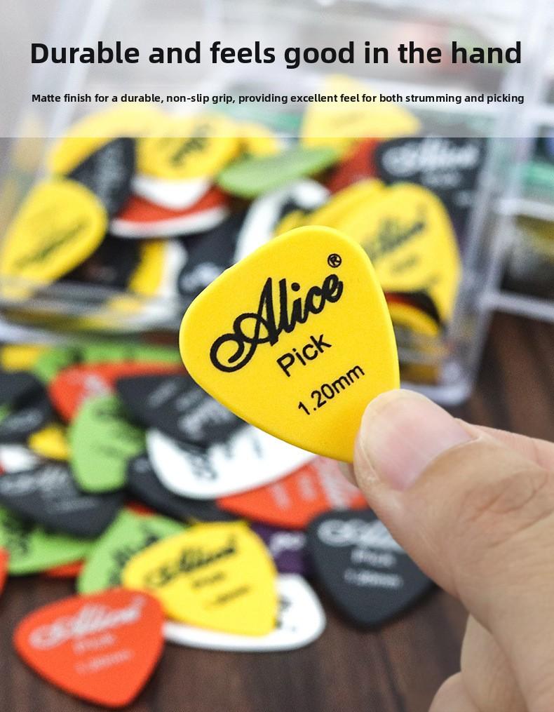 100-piece guitar picks, with storage box, mixed pack, in various colors, 6 different thicknesses, suitable for bass, electric guitar, acoustic guitar, metal guitar, ukulele