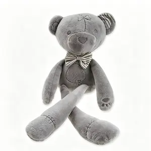 Plush Bear Doll with Gentleman Tie, Soft Comfort Toy for Kids, Perfect Birthday Gift Companion, Adorable Plushie for Children