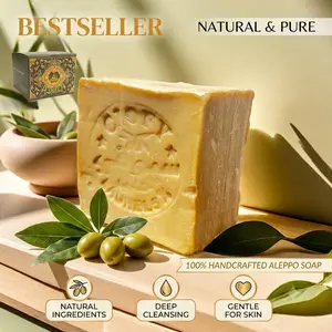 ciofy 5% Laurel Olive Oil Facial Cleanser Shampoo Body Wash Soap Deep Cleanser for Oil Control Moisturizing and Mite Removal Aleppo Ancient Soap Soap Bar Gentle Cleansing Soap Face Body Soap Premium Soap