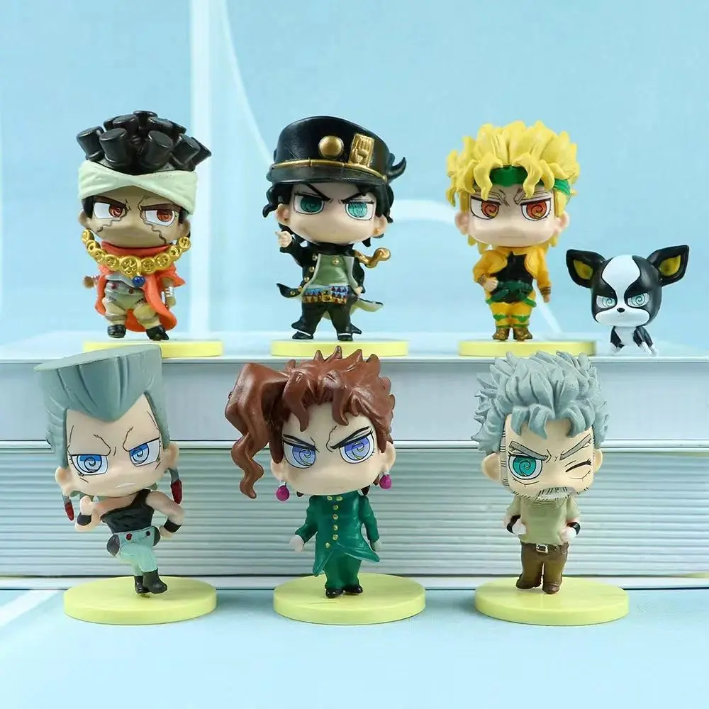 Anime JoJo's Bizarre Adventure Action Figures Cute Dio Brando Figurine Kawaii Stardust Crusaders PVC Model For Birthday GIft