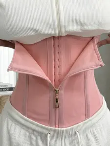 1 Piece Women's Waist Trainer with Adjustable Hook and Eye Closure, Classic Solid Fajas, Shapewear, High Waist Slim Girdle & Tummy Control Cincher, Soft Comfort Corset Belt for Ladies, High Elastic Waist Cincher, Ideal for Yoga, Gym Training