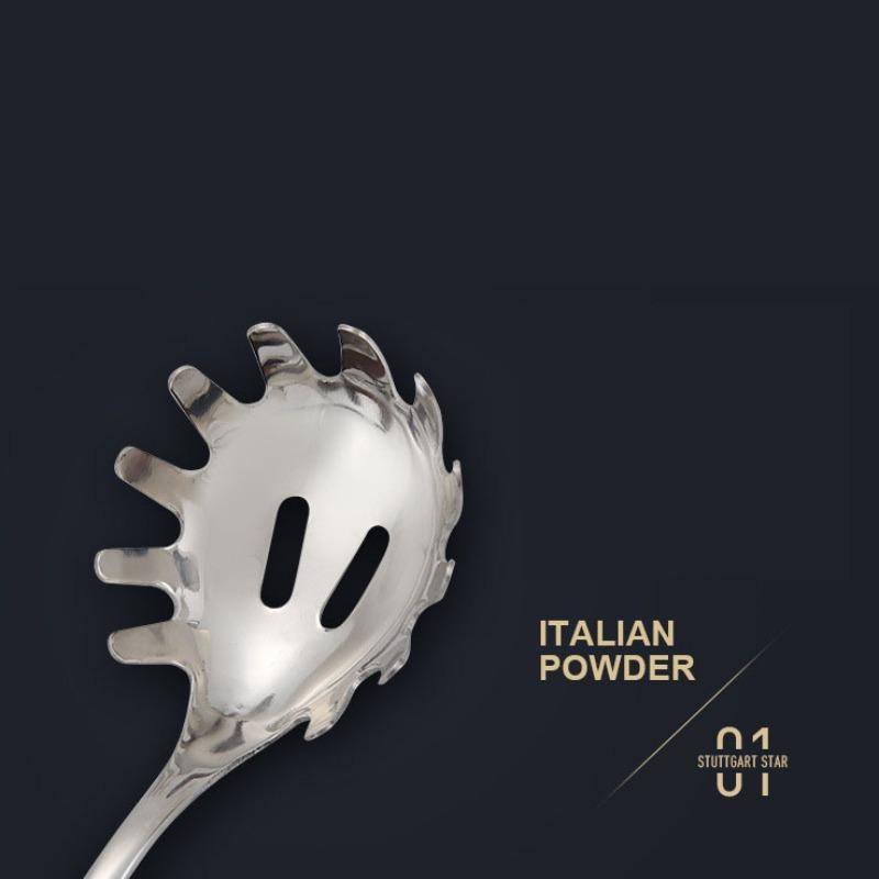 1 Piece Stainless Steel Pasta Fork, Kitchen Long Handle Noodle Spoon Server, Spaghetti Strainer, Best Cooking Tool