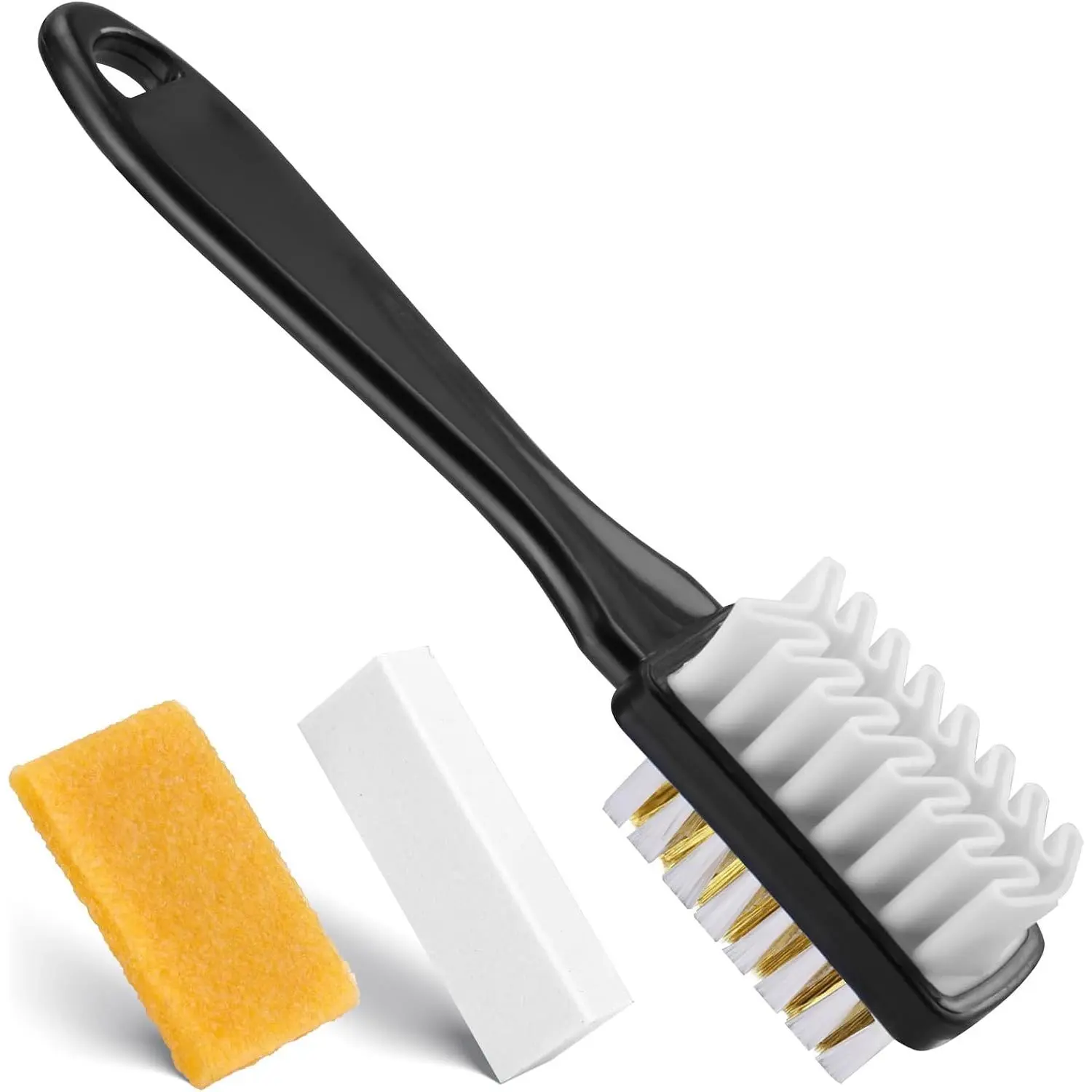 Suede Shoe Cleaner Kit for ,3 Pcs Suede & Nubuck Care Set-2-In-1 Shoe Cleaning Brush,Suede Eraser and Glue Eraser for Sandals,Clogs,Leather Footbeds,Boots,Sneaker,Furniture